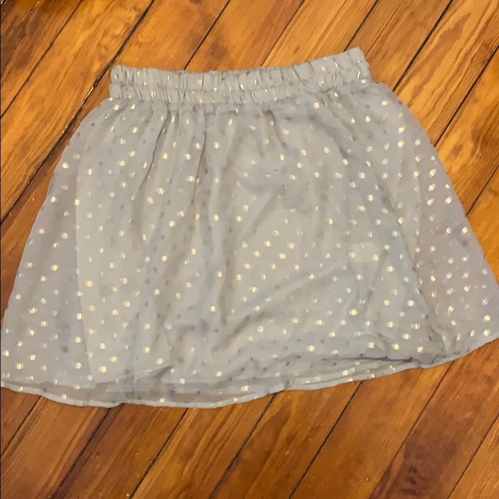Flowy Grey with Silver Dots Mini
